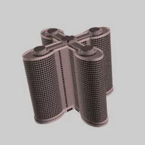 Cross Shaped Architecture 3d model
