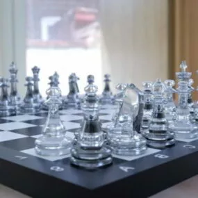 Crystal Chess Set 3d model