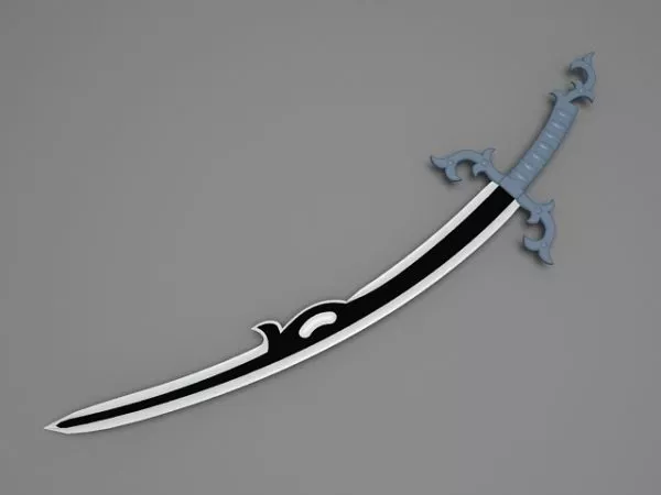 Curved Blade Sword 3d model Curved Blade Sword 3d model