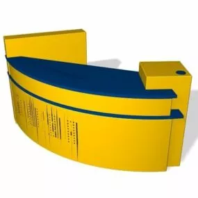 Customer Service Counter 3d model