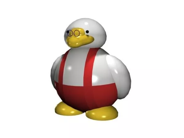 Plastic Duck Toy 3d model