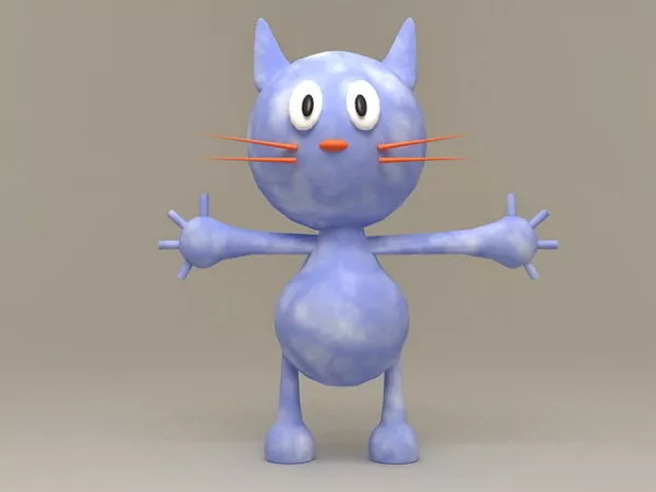 Cute Cartoon Anime Cat 3d model Cute Cartoon Anime Cat 3d model