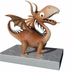 Cute Baby Dragon Cartoon 3d model
