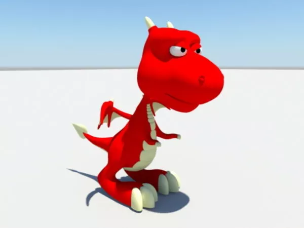Fire Dragon Flying 3d model