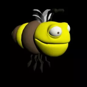 Character Cute Cartoon Bee 3d model