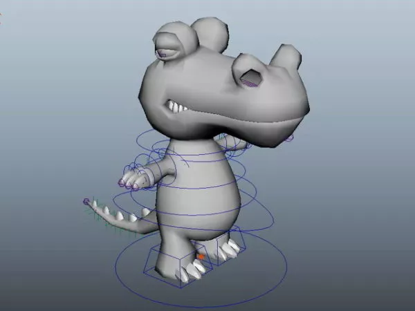 Figurine Of Crocodile 3d model