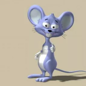Cute Cartoon Mouse 3d model