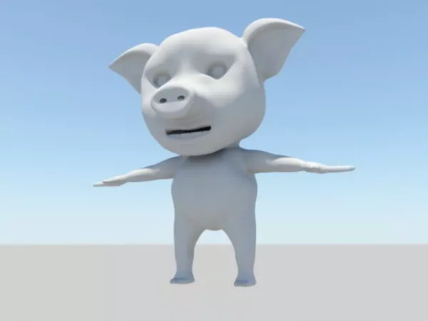 Farm Pig 3d model