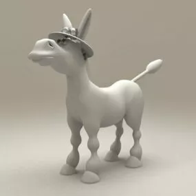 Cute Cartoon Pony Character 3d model