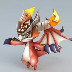 Cute Chibi Dragon 3d model