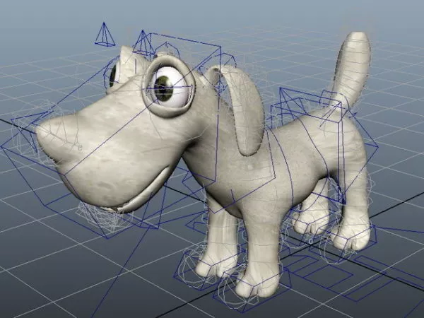 Husky Dog Rigged 3d model