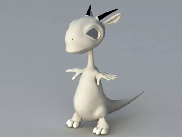 Cute Dragon Rigged & Animated 3d model Cute Dragon Rigged & Animated 3d model