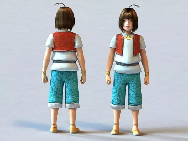 Cartoon Guy Character 3d model