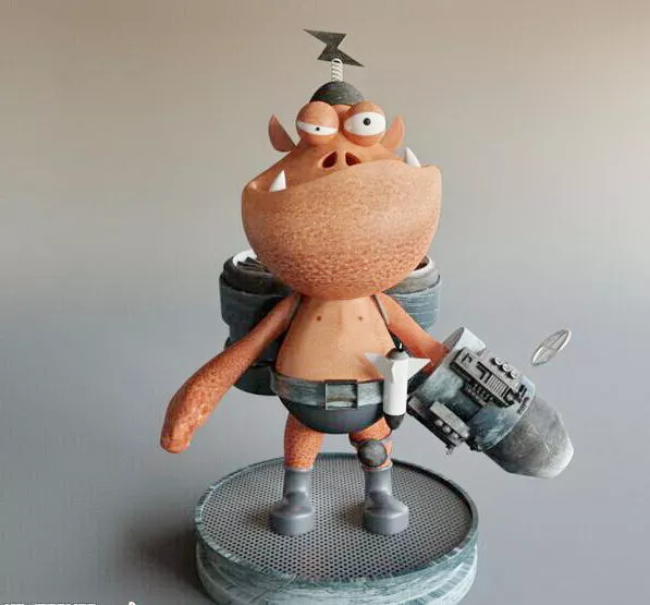 Cute Little Monster 3d model Cute Little Monster 3d model