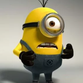Cute Minions From Despicable Me 3d model