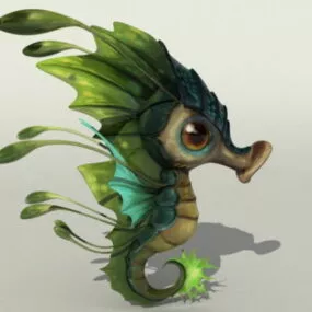 Cute Seahorse 3d model