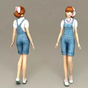 Cute Sweet Girl 3d model