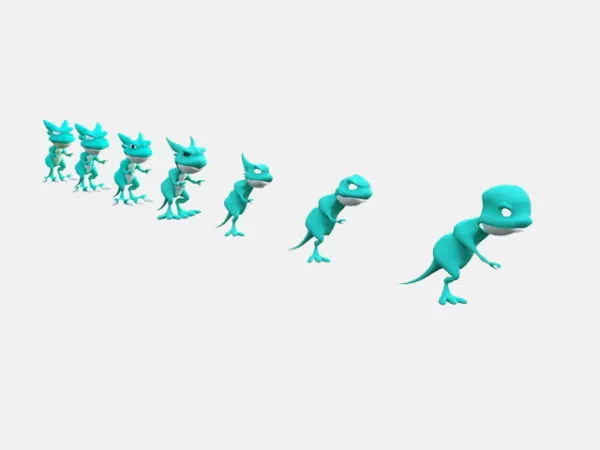 Digimon Dinosaur Character 3d model