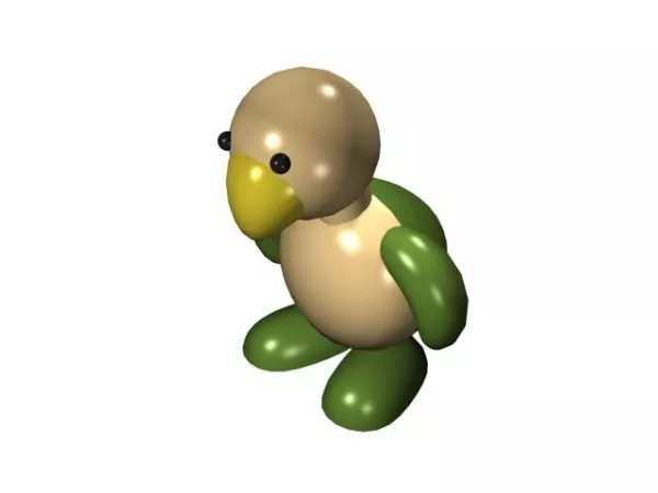 Cute Cartoon Animal Toy 3d model Cute Cartoon Animal Toy 3d model