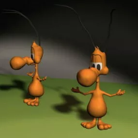 Character Cute Cartoon Ant 3d model