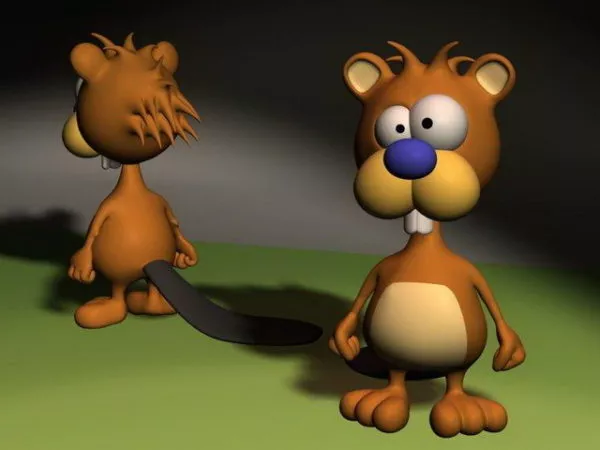 Character Cute Cartoon Beaver 3d model Character Cute Cartoon Beaver 3d model