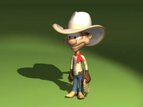 Men Cowboy Hat 3d model