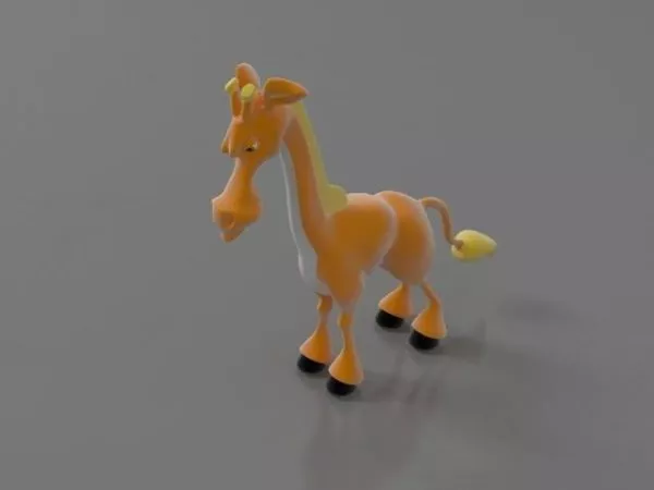 Cute Cartoon Giraffe Character 3d model Cute Cartoon Giraffe Character 3d model