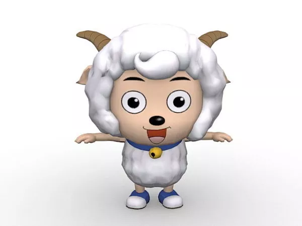 Giant Sheep Ancient Statue 3d model