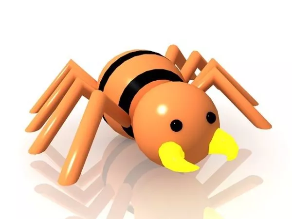 Lowpoly Spider 3d model