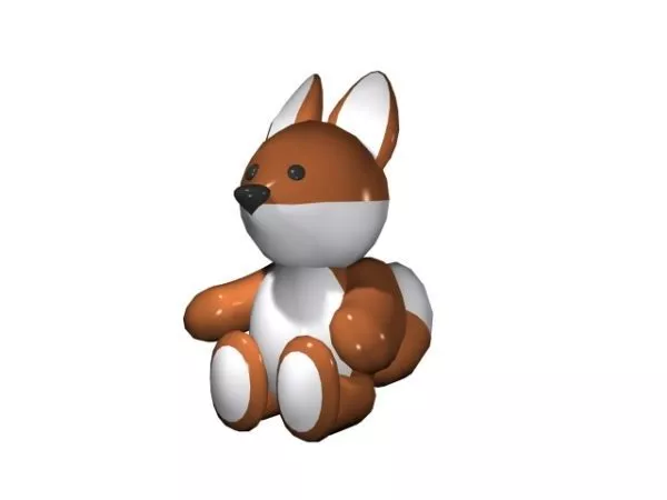 Cute Cartoon Squirrel Toy 3d model Cute Cartoon Squirrel Toy 3d model
