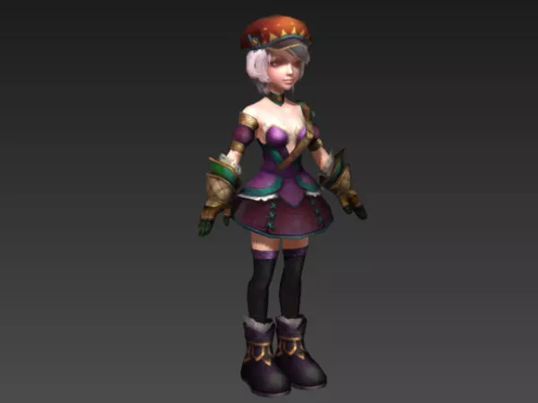 Girl Base Mesh Character 3d model