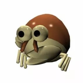 Cute Crab Toy 3d model