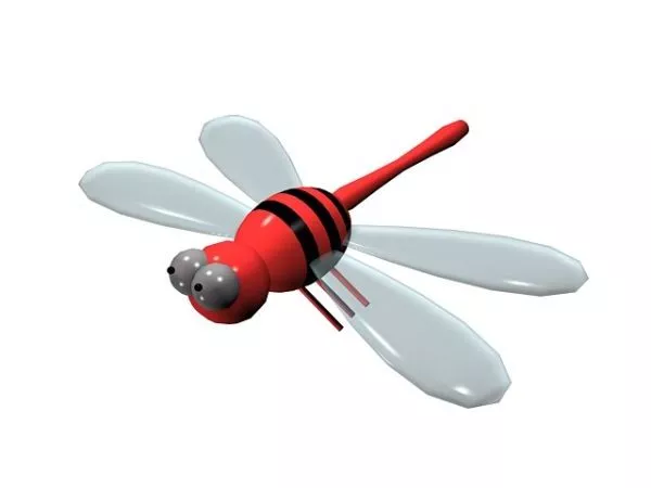 Cute Dragonfly Toy 3d model Cute Dragonfly Toy 3d model