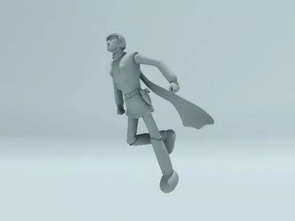 Cyborg Superman Character 3d model Cyborg Superman Character 3d model
