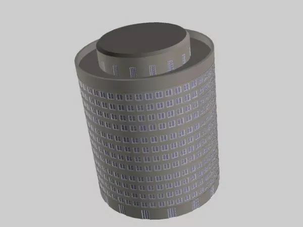 Cylinder Building Architecture 3d model Cylinder Building Architecture 3d model