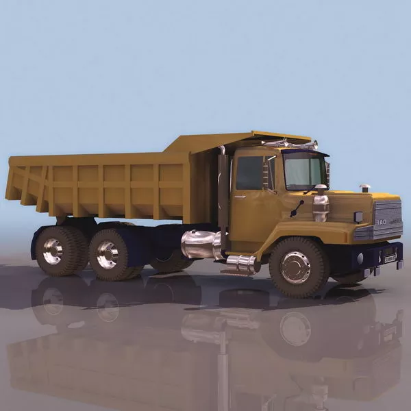 Daf Dump Truck 3d model Daf Dump Truck 3d model