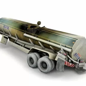 Damaged Fuel Tanker 3d model