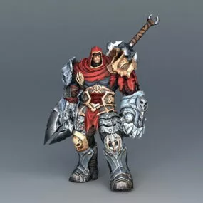 Dark Death Knight Rigged 3d model