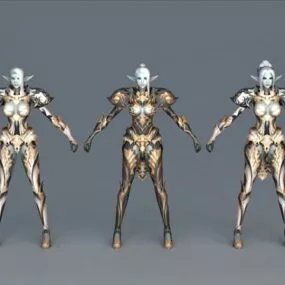 Dark Elf Armor Set 3d model