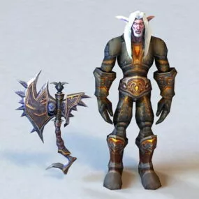 Dark Elf Male Warrior 3d model