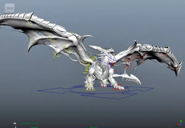 Dark Evil Dragon 3d model Dark Evil Dragon 3d model