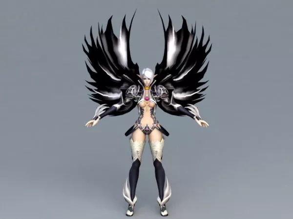 Dark Gothic Angel 3d model Dark Gothic Angel 3d model