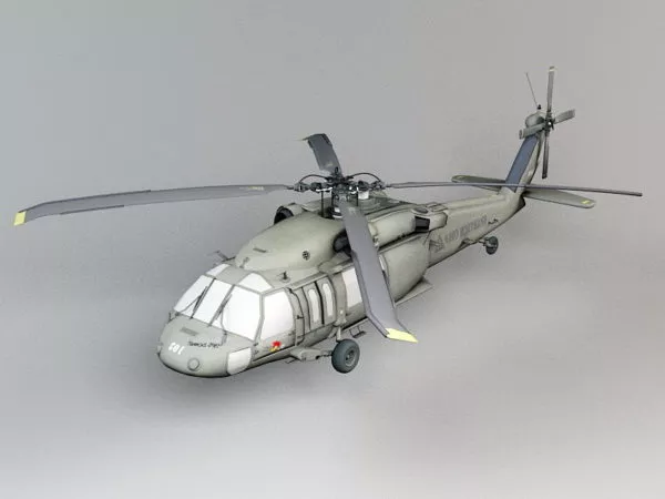 Dark Hawk Helicopter 3d model Dark Hawk Helicopter 3d model