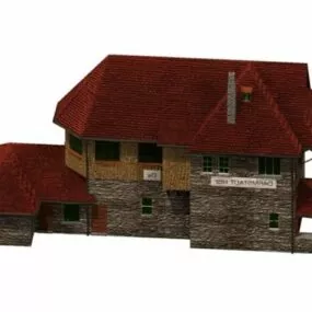 Darmstadt Railway Station 3d model