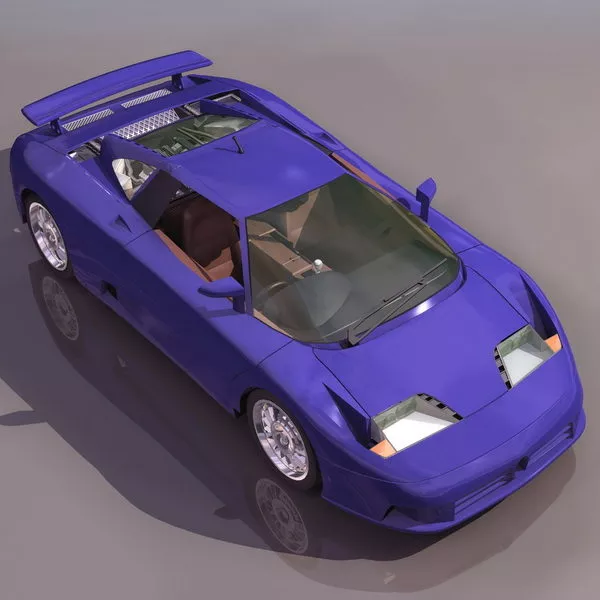 Dauer Eb110 Racing Car 3d model Dauer Eb110 Racing Car 3d model