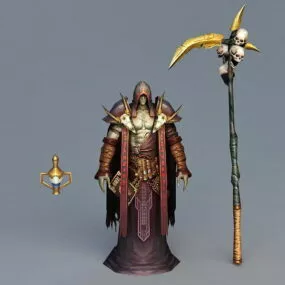 Character Death Grim Reaper Art 3d model