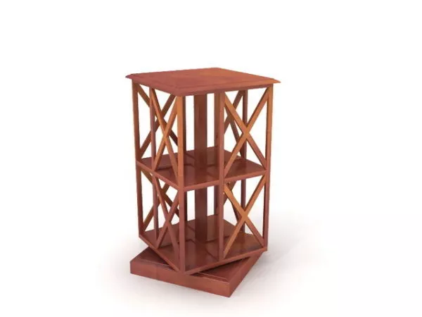 Bookshelf Simple Style 3d model