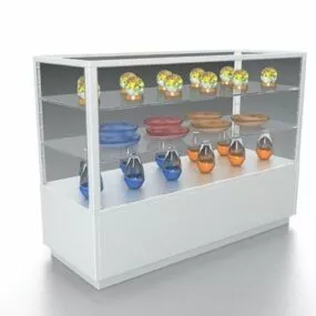 Decoration Shop Display Counter 3d model