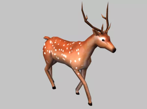 Deer Running 3d model Deer Running 3d model