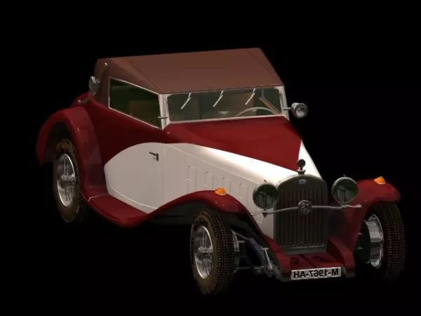 Delage D8 S Luxury Car 3d model Delage D8 S Luxury Car 3d model